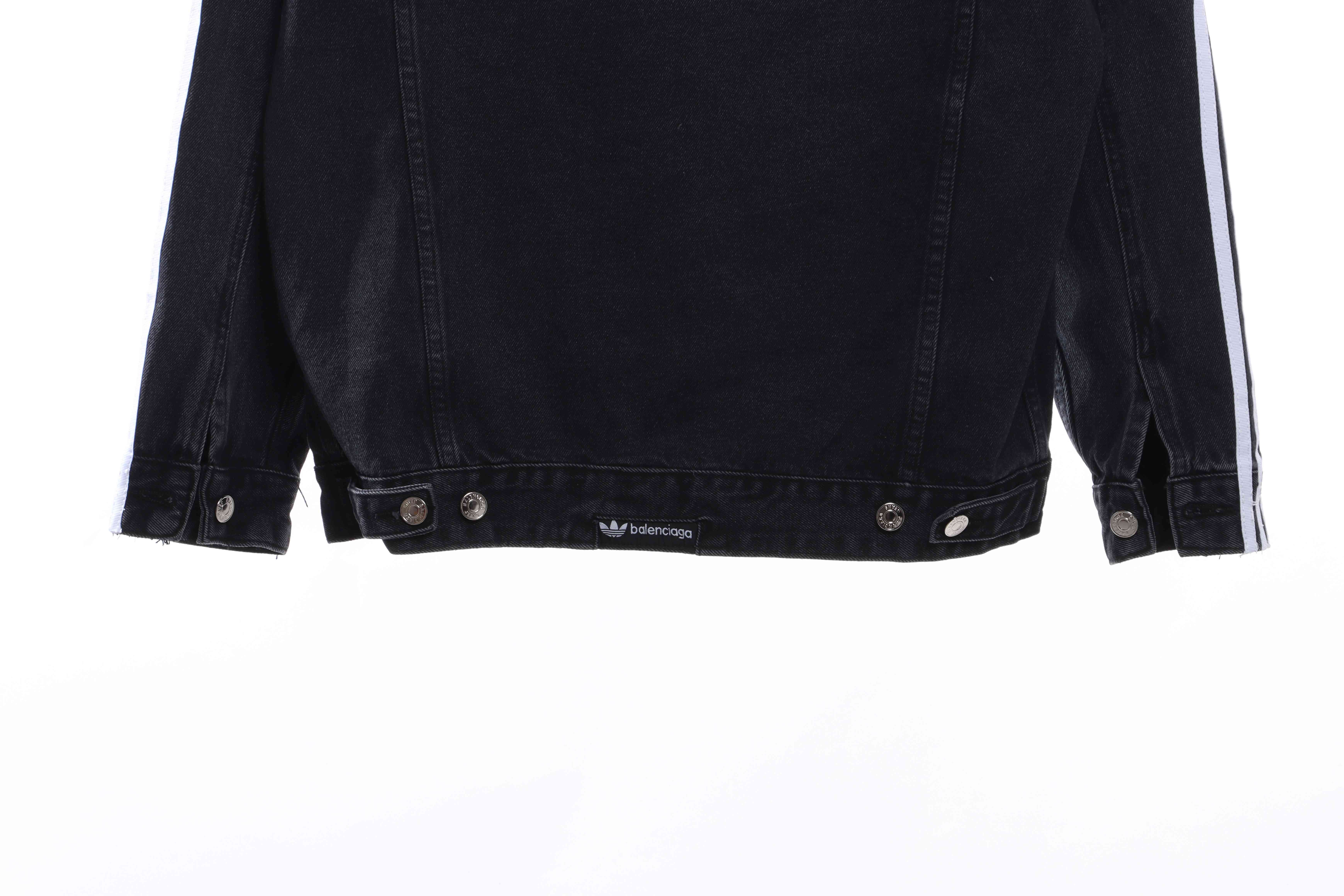 Balenciaga x AD Three-Stripe Denim Jacket