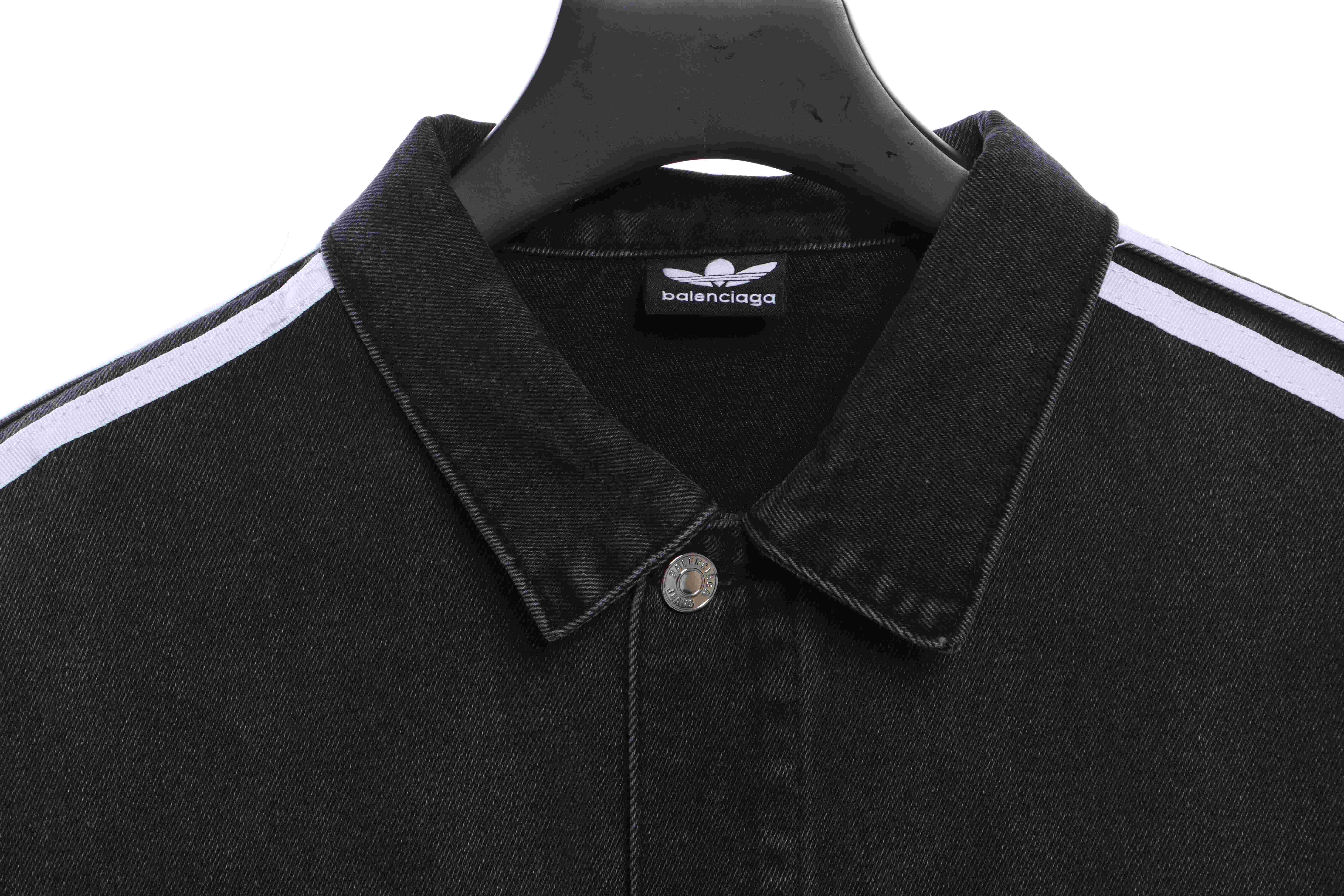 Balenciaga x AD Three-Stripe Denim Jacket