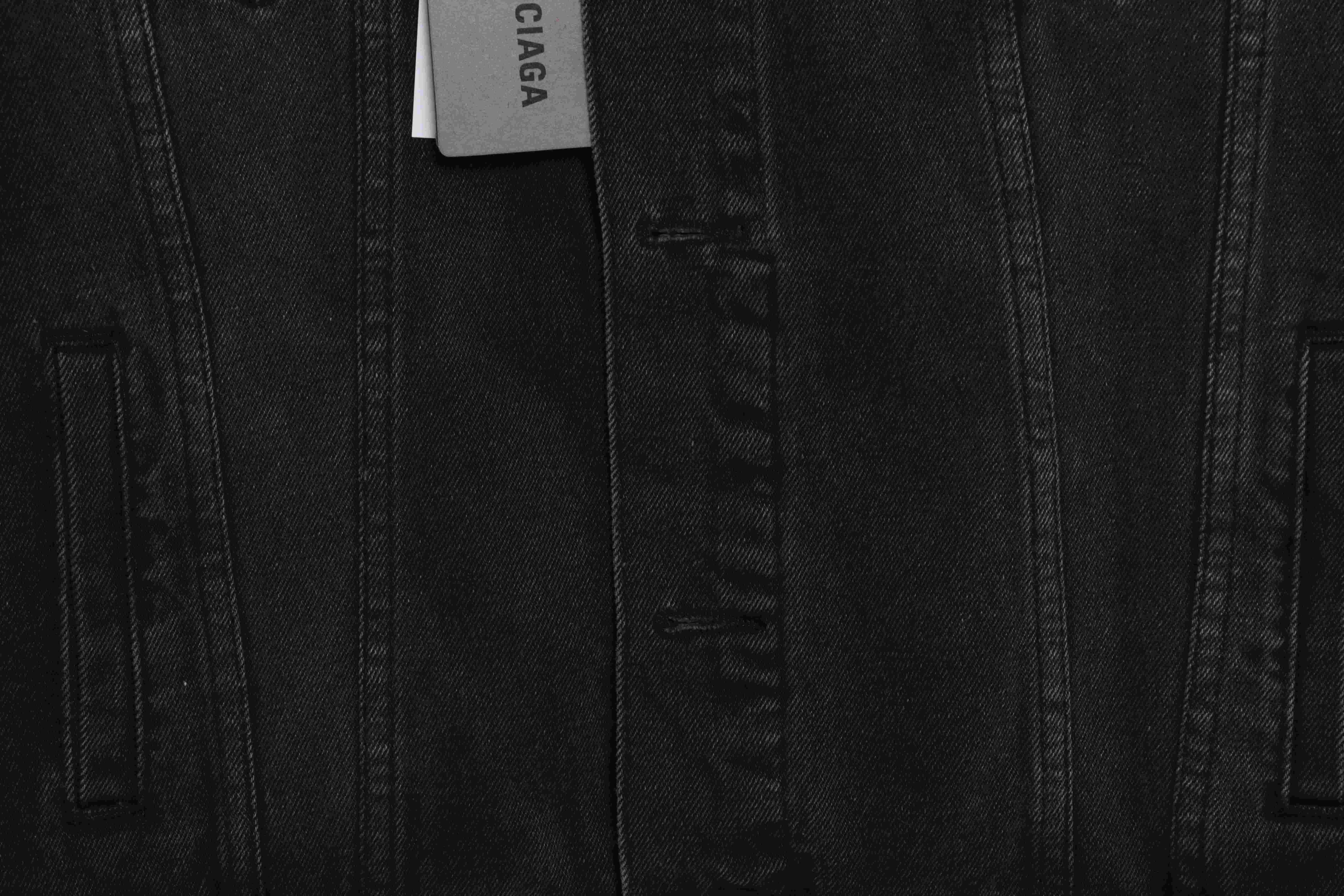 Balenciaga x AD Three-Stripe Denim Jacket