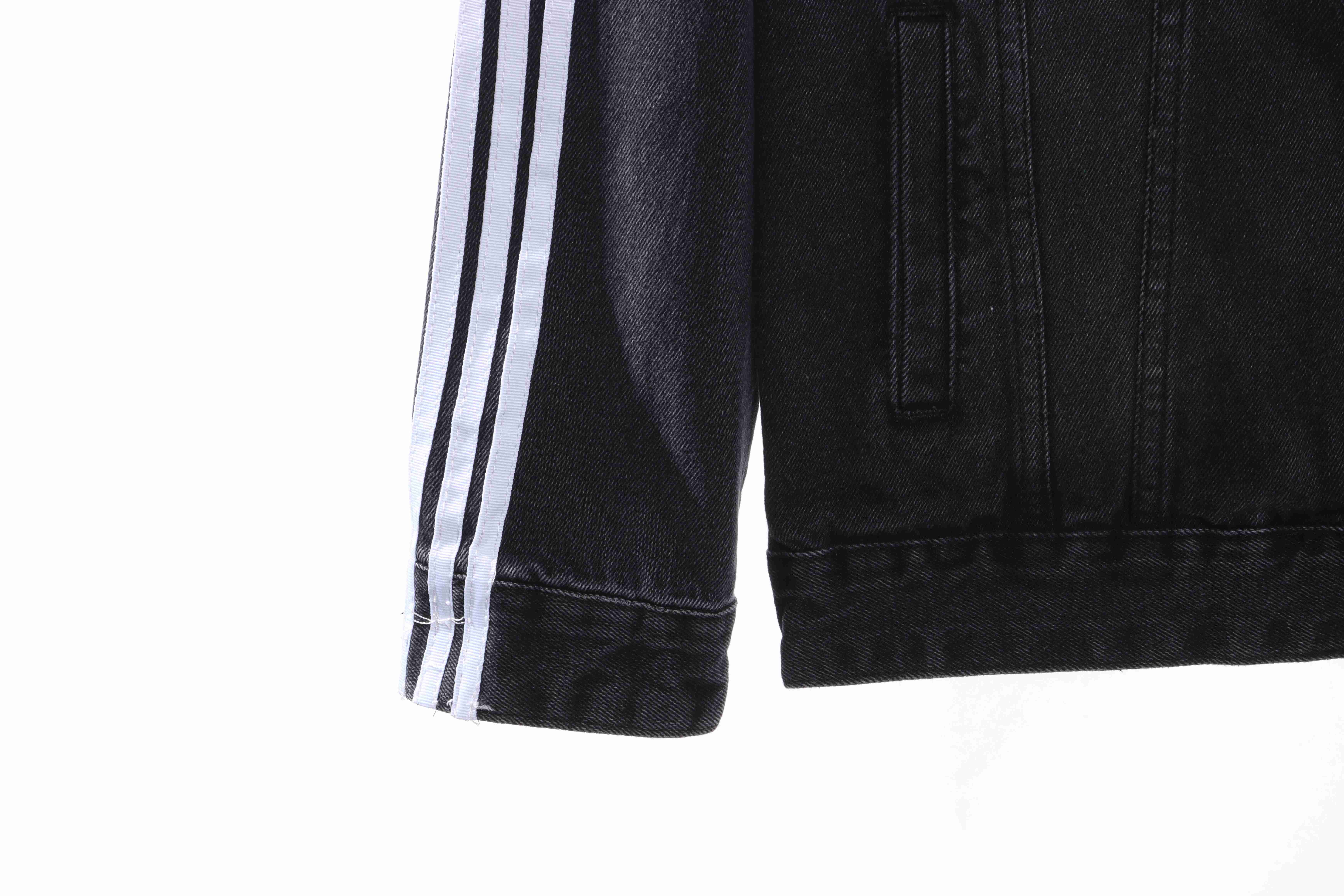 Balenciaga x AD Three-Stripe Denim Jacket
