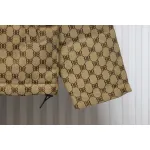 Balenciaga x Gucci Double B Full Print Jacquard Down Jacket Brown