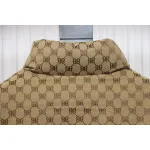 Balenciaga x Gucci Double B Full Print Jacquard Down Jacket Brown