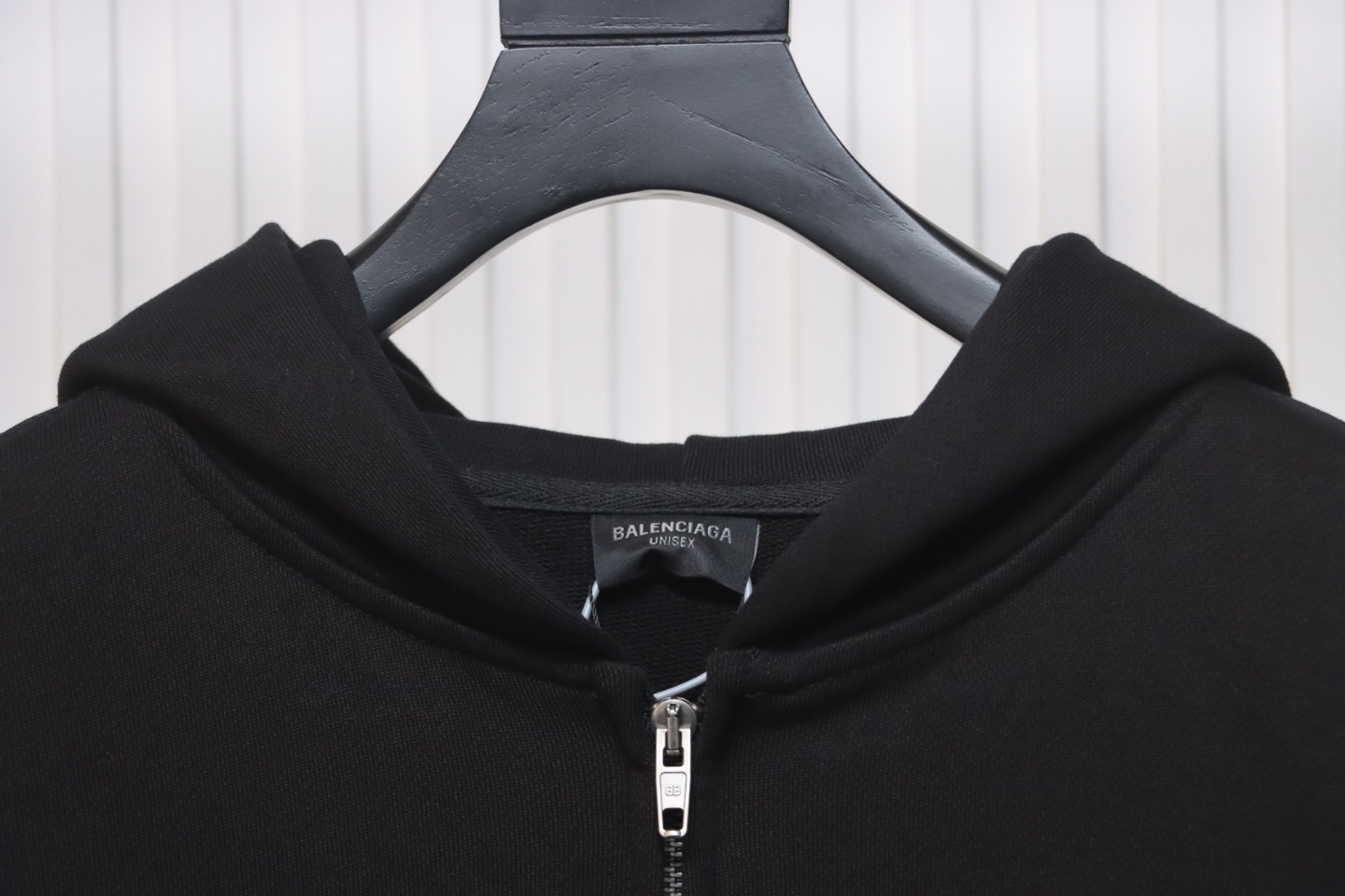 Balenciaga x Manchester United Embroidered Print Zip-Up Hoodie Jacket Black