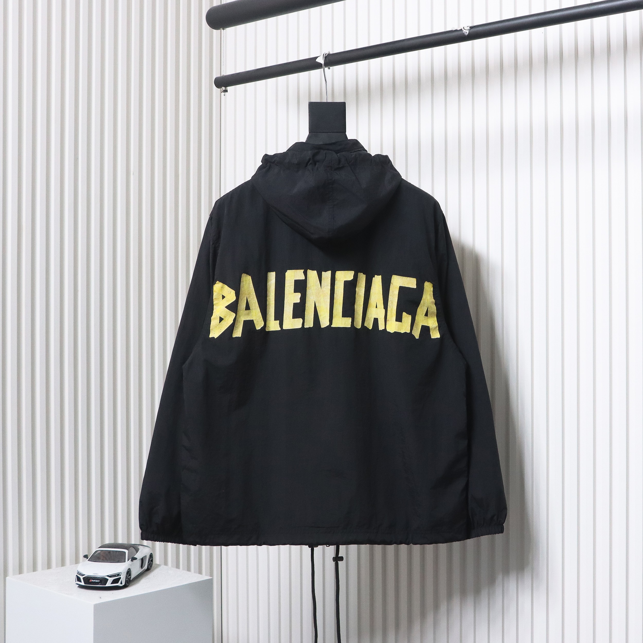 Balenciaga Yellow Tape Letter Jacket