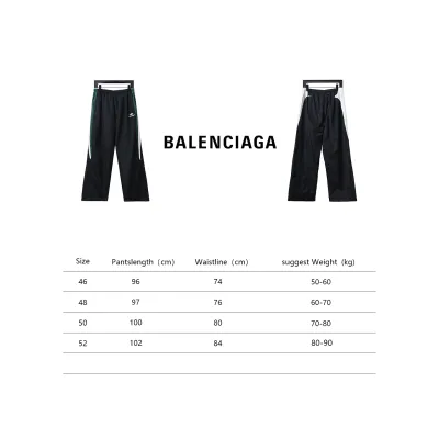Balenciaga 23FW Catwalk Style Spliced Sports Suit Trousers 02