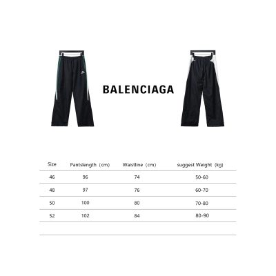 Balenciaga 23FW Catwalk Style Spliced Sports Suit Trousers 02