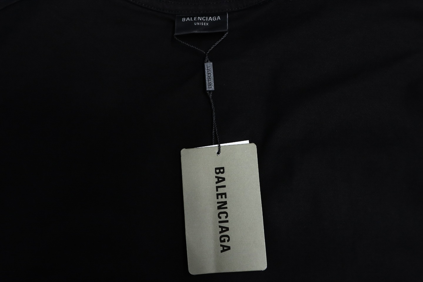 Balenciaga 23ss Mud-Dyed Distressed Metal Sanskrit Long-Sleeved T-shirt