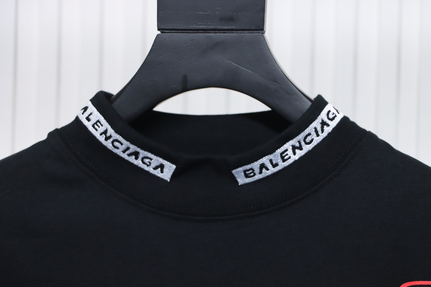 Balenciaga 23ss Multi-Element Printed Full-Length Long-Sleeved T-shirt Black