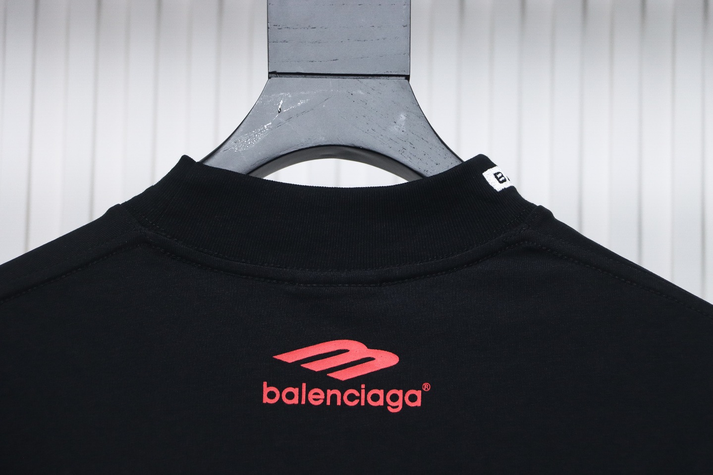 Balenciaga 23ss Multi-Element Printed Full-Length Long-Sleeved T-shirt Black