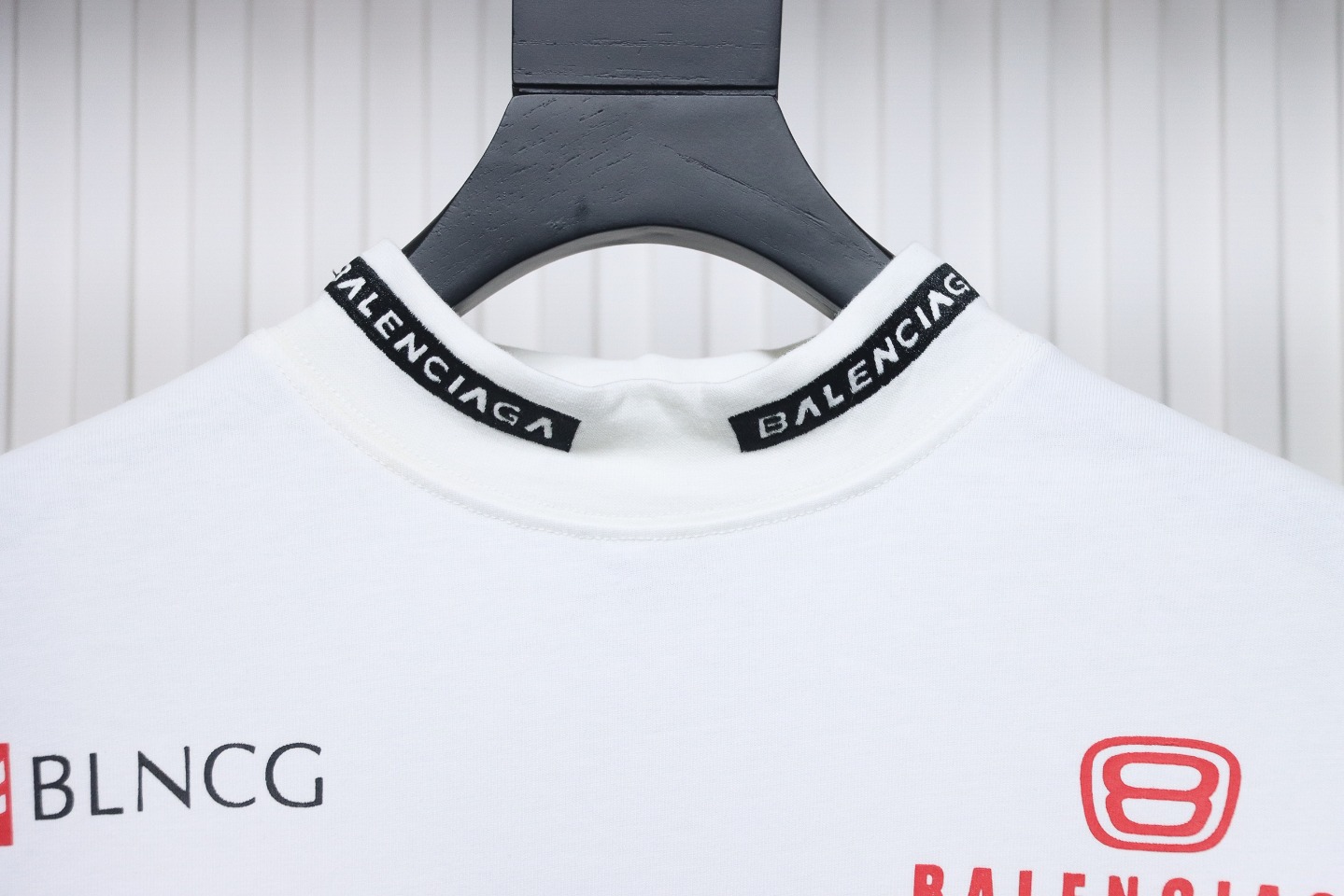 Balenciaga 23ss Multi-Element Printed Full-Length Long-Sleeved T-shirt White