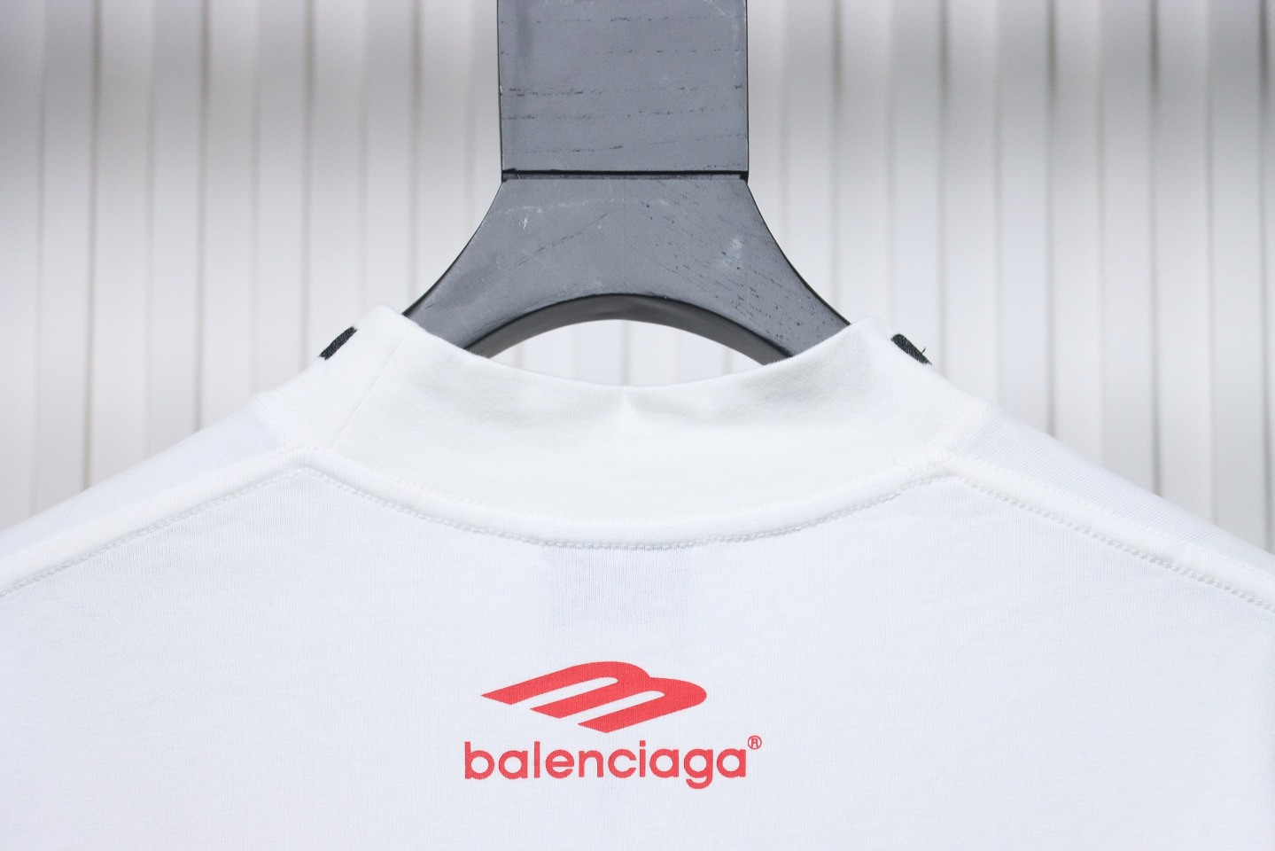 Balenciaga 23ss Multi-Element Printed Full-Length Long-Sleeved T-shirt White