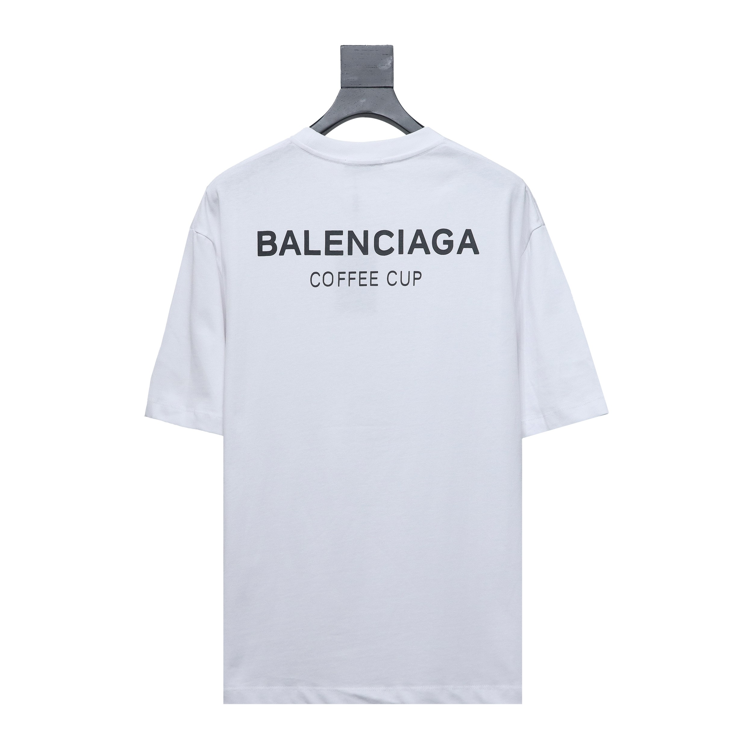 Balenciaga 23ss Plastic Cup Print Short Sleeves White