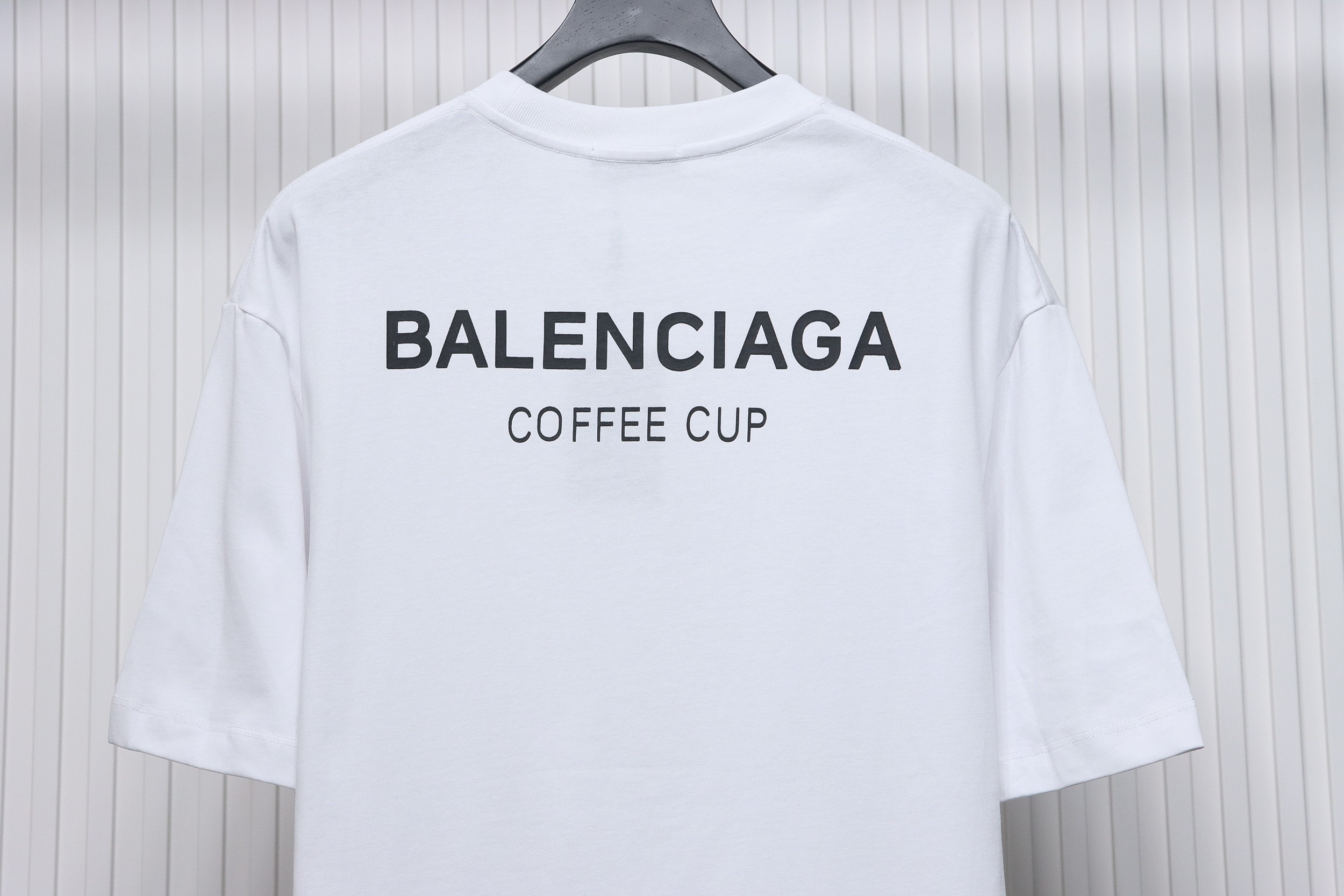 Balenciaga 23ss Plastic Cup Print Short Sleeves White