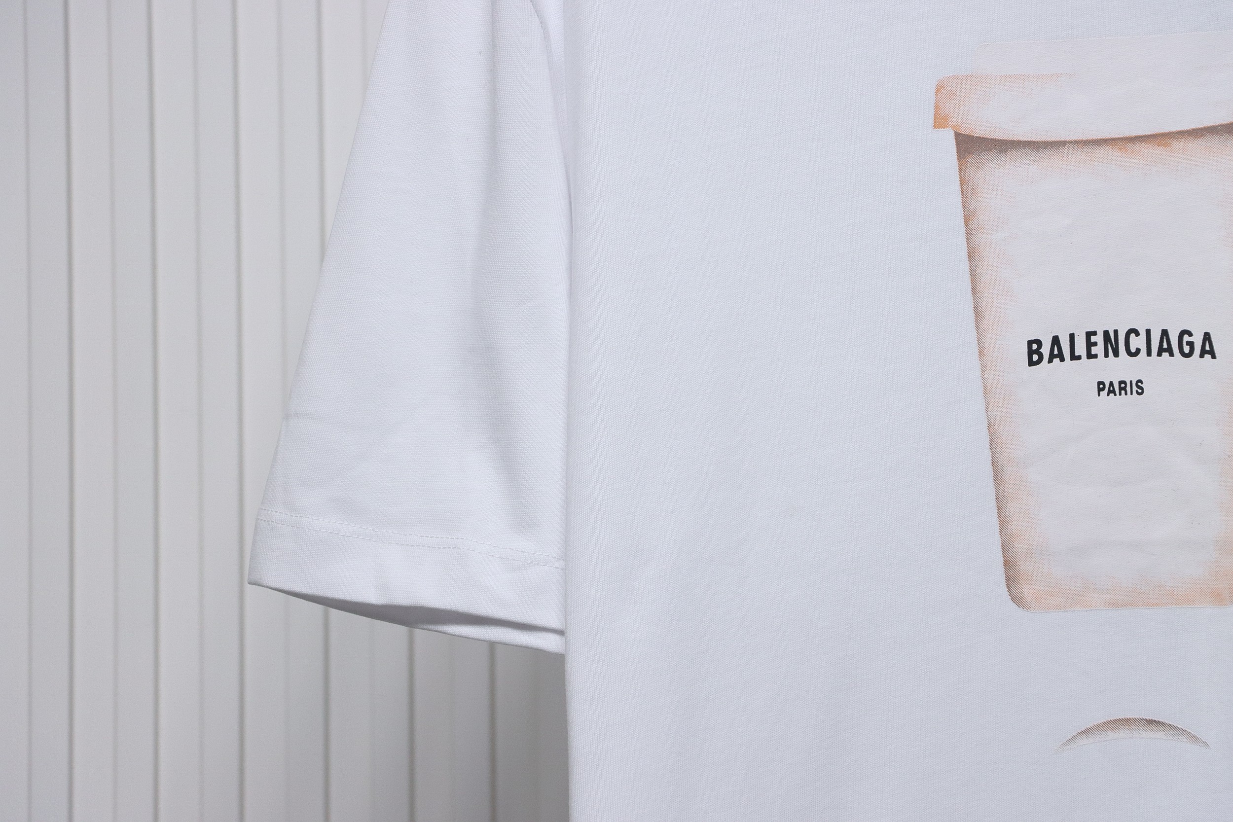 Balenciaga 23ss Plastic Cup Print Short Sleeves White