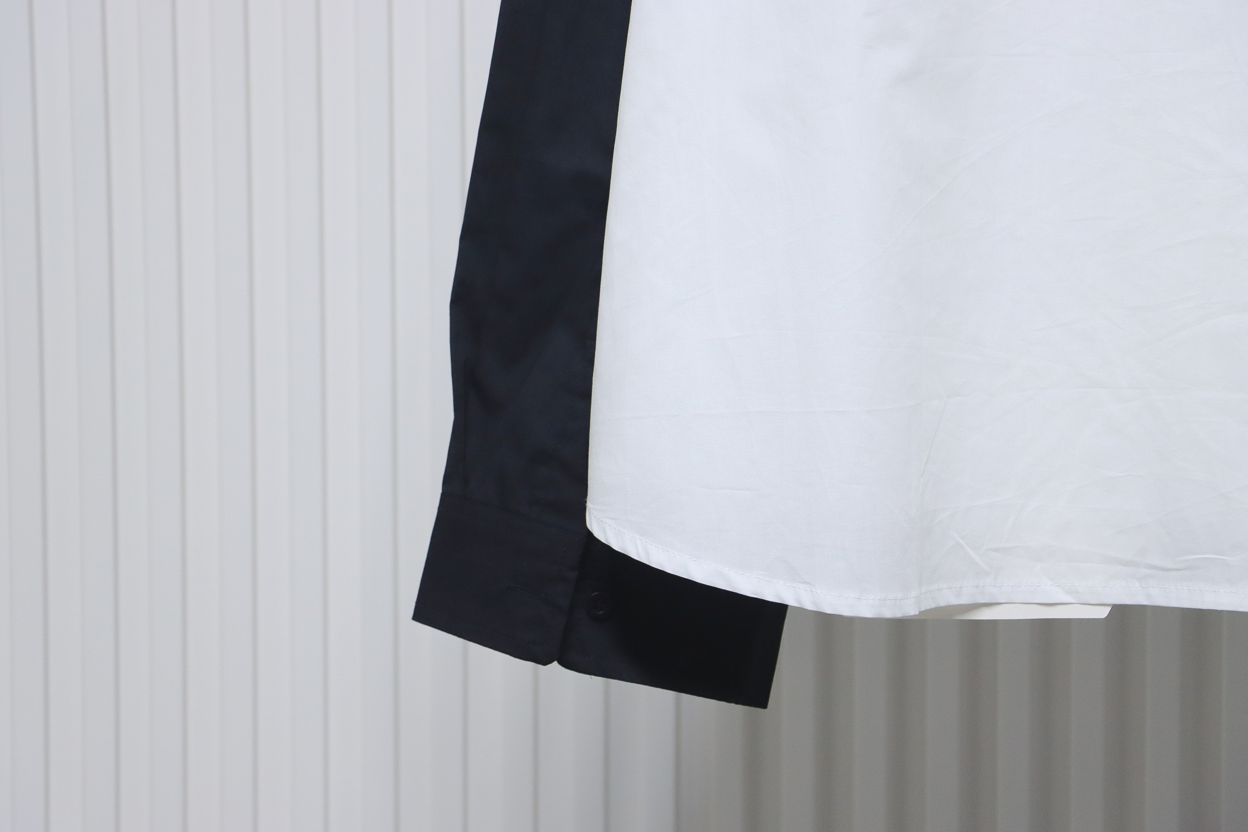 Balenciaga 24FW Black And White Panda 3B Embroidered Long Sleeve Shirt