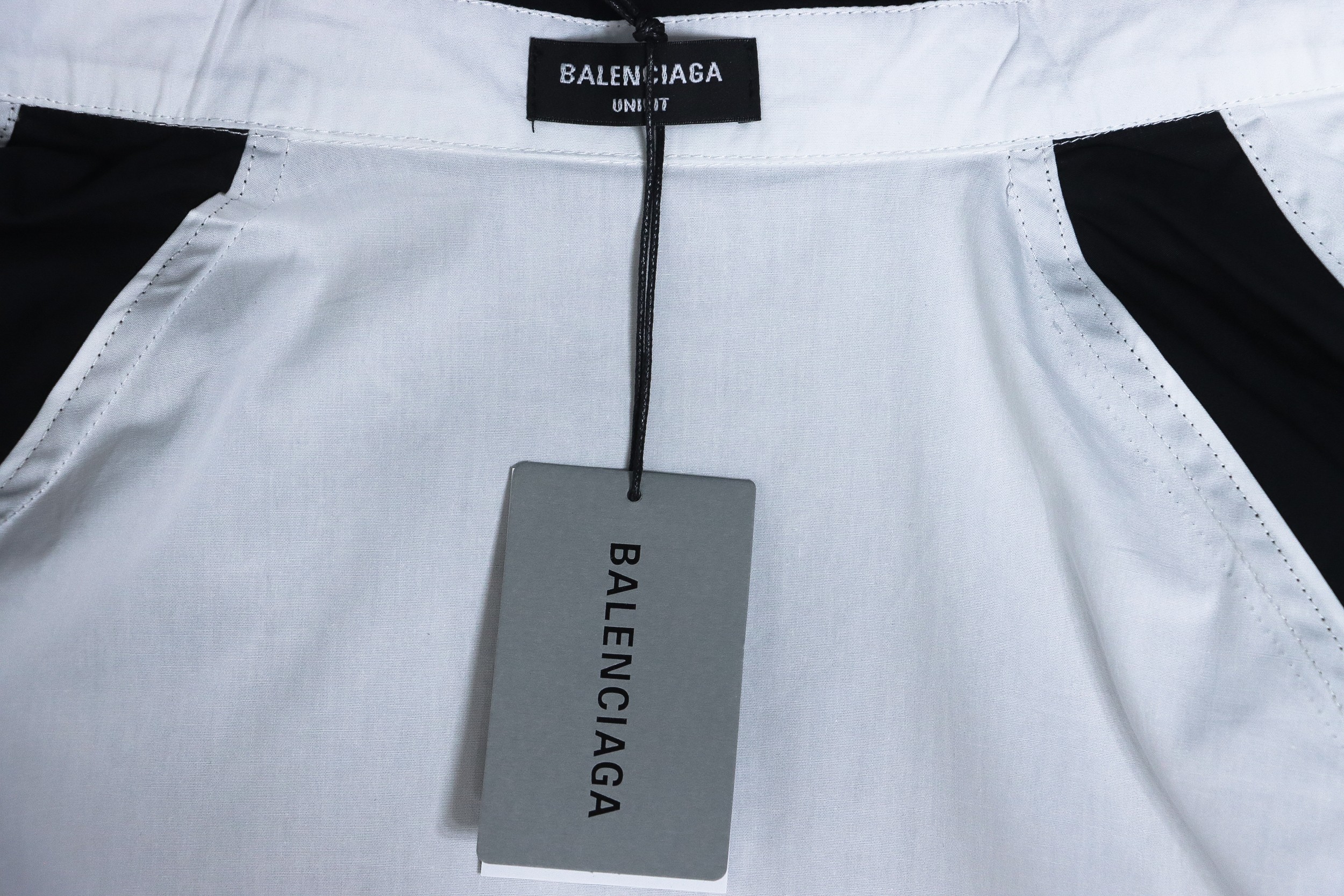 Balenciaga 24FW Black And White Panda 3B Embroidered Long Sleeve Shirt