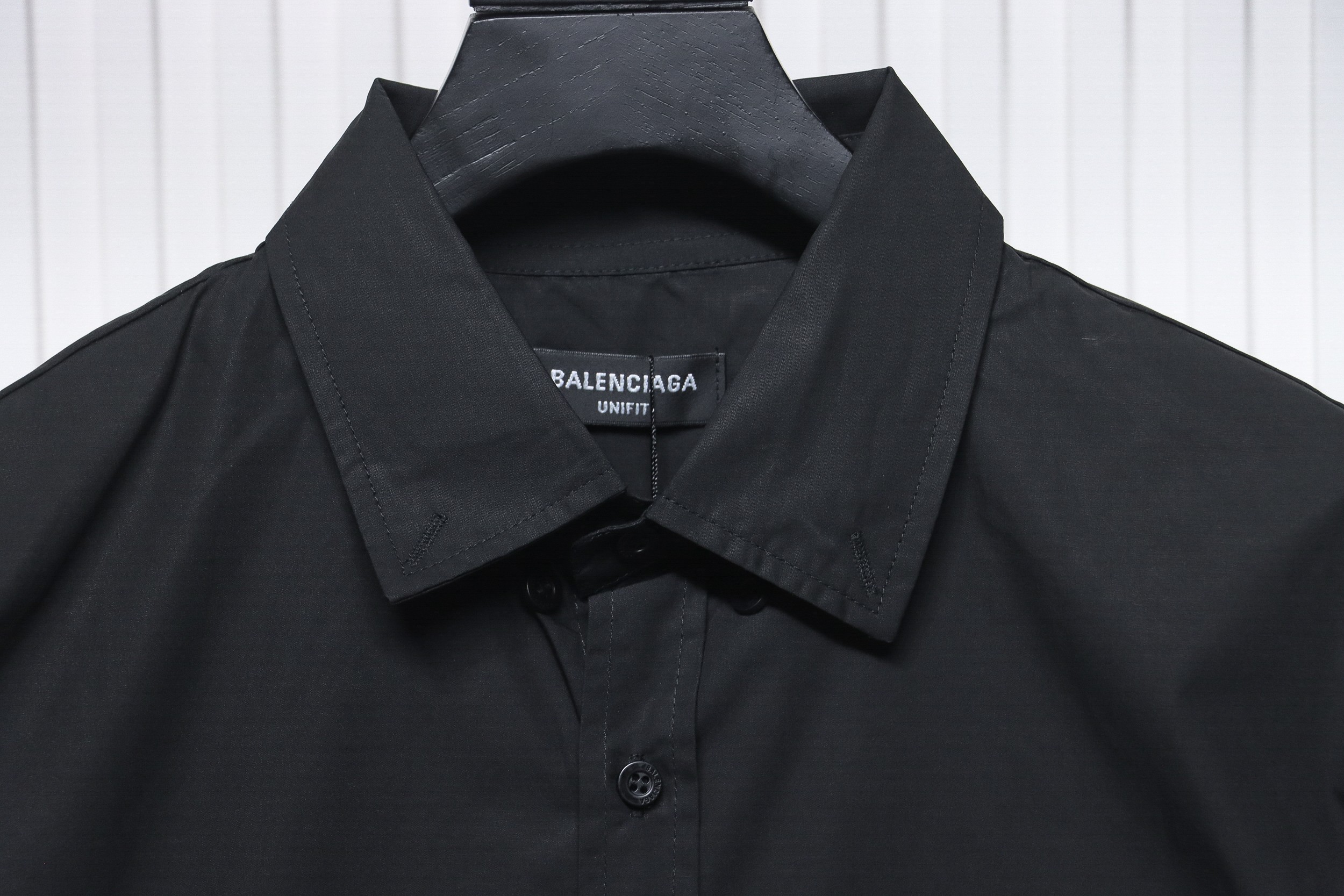 Balenciaga 24FW Classic Coke Embroidered Logo Long Sleeve Shirt Black