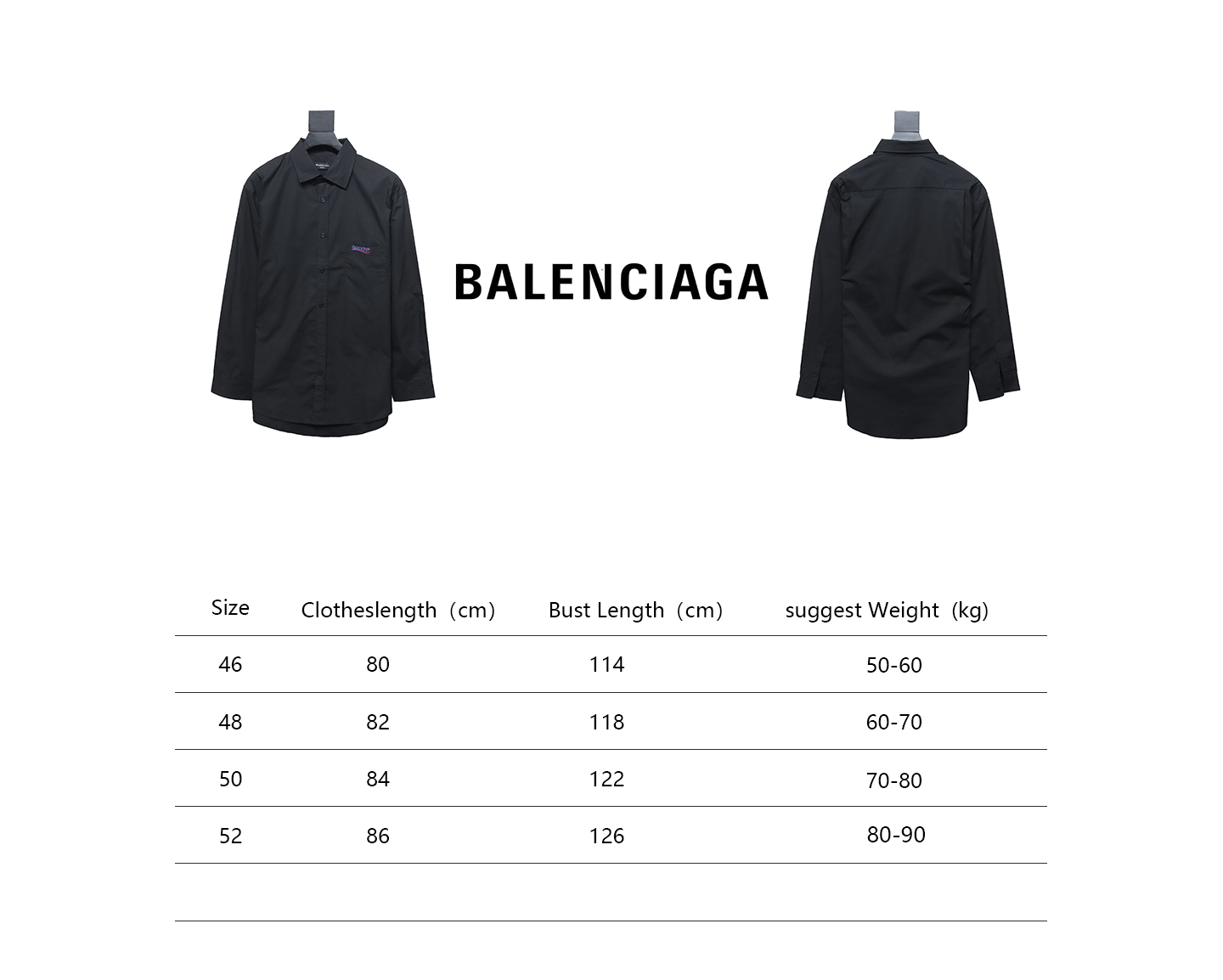 Balenciaga 24FW Classic Coke Embroidered Logo Long Sleeve Shirt Black