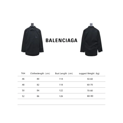 Balenciaga 24FW Classic Coke Embroidered Logo Long Sleeve Shirt Black 02