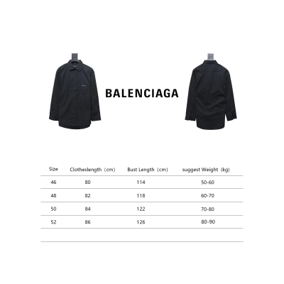 Balenciaga 24FW Classic Coke Embroidered Logo Long Sleeve Shirt Black 02