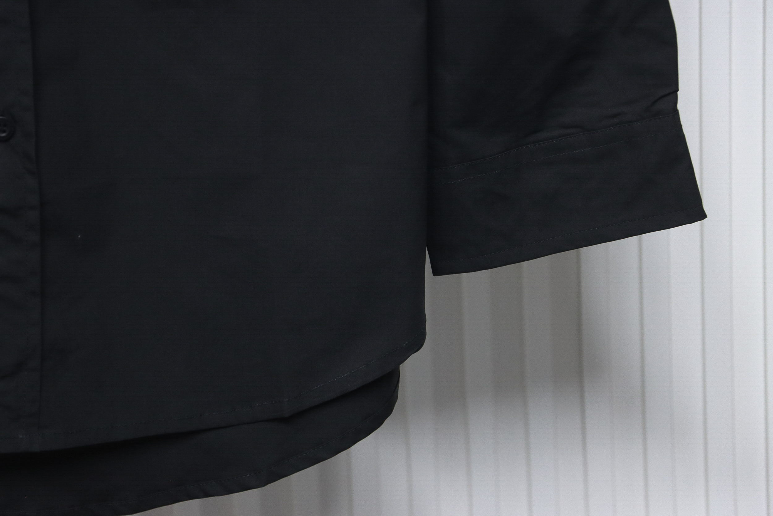 Balenciaga 24FW Classic Coke Embroidered Logo Long Sleeve Shirt Black