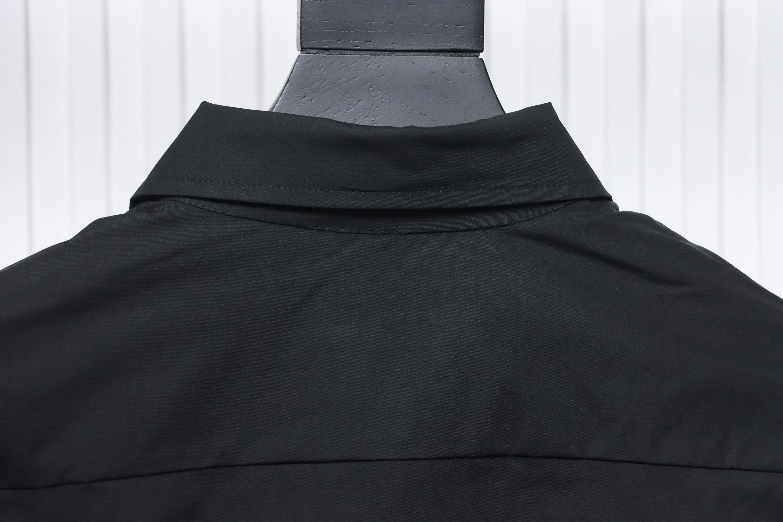 Balenciaga 24FW Classic Coke Embroidered Logo Long Sleeve Shirt Black