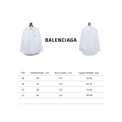 Balenciaga 24FW Classic Coke Embroidered Logo Long Sleeve Shirt White 02