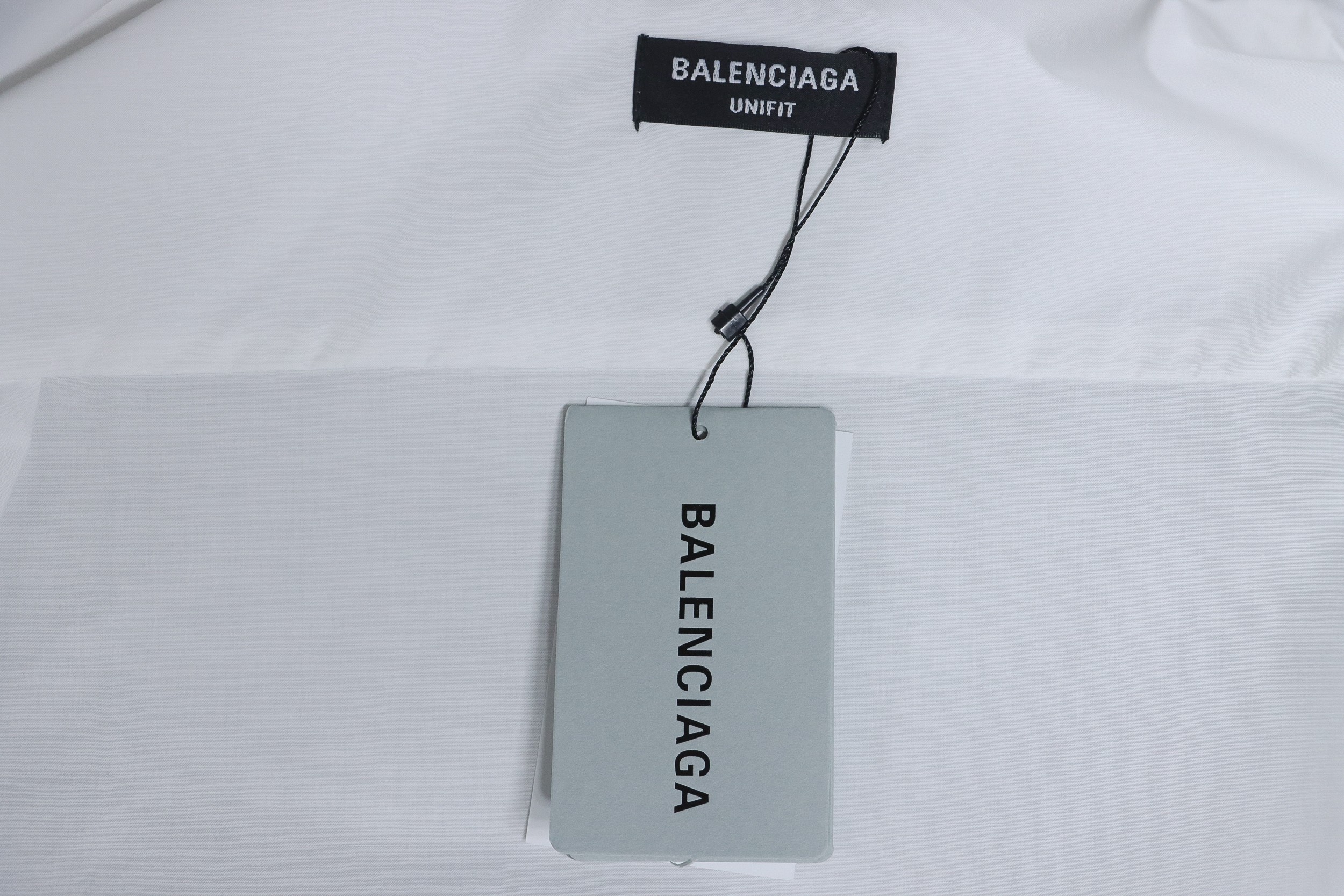 Balenciaga 24FW Classic Coke Embroidered Logo Long Sleeve Shirt White