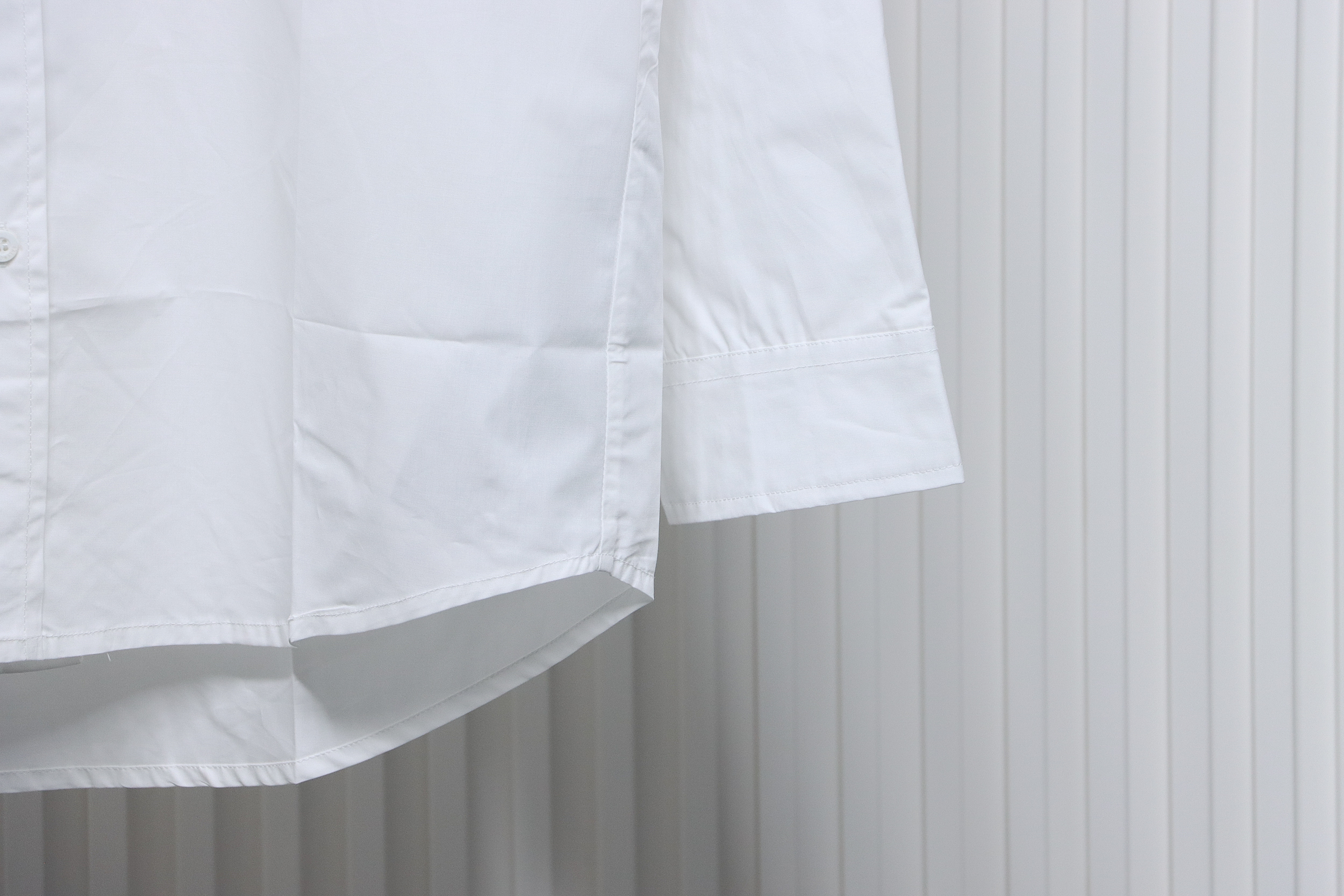 Balenciaga 24FW Classic Coke Embroidered Logo Long Sleeve Shirt White