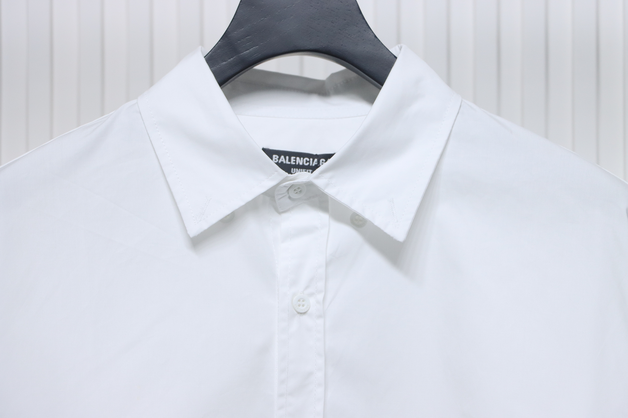 Balenciaga 24FW Classic Coke Embroidered Logo Long Sleeve Shirt White