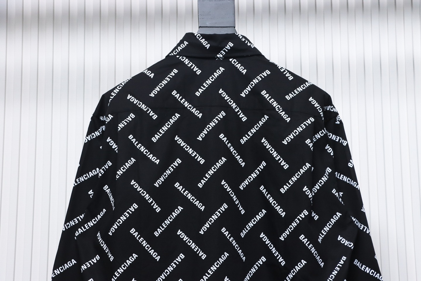 Balenciaga 24Fw Cross Twill Paris Letter Barrage Long Sleeve Shirt