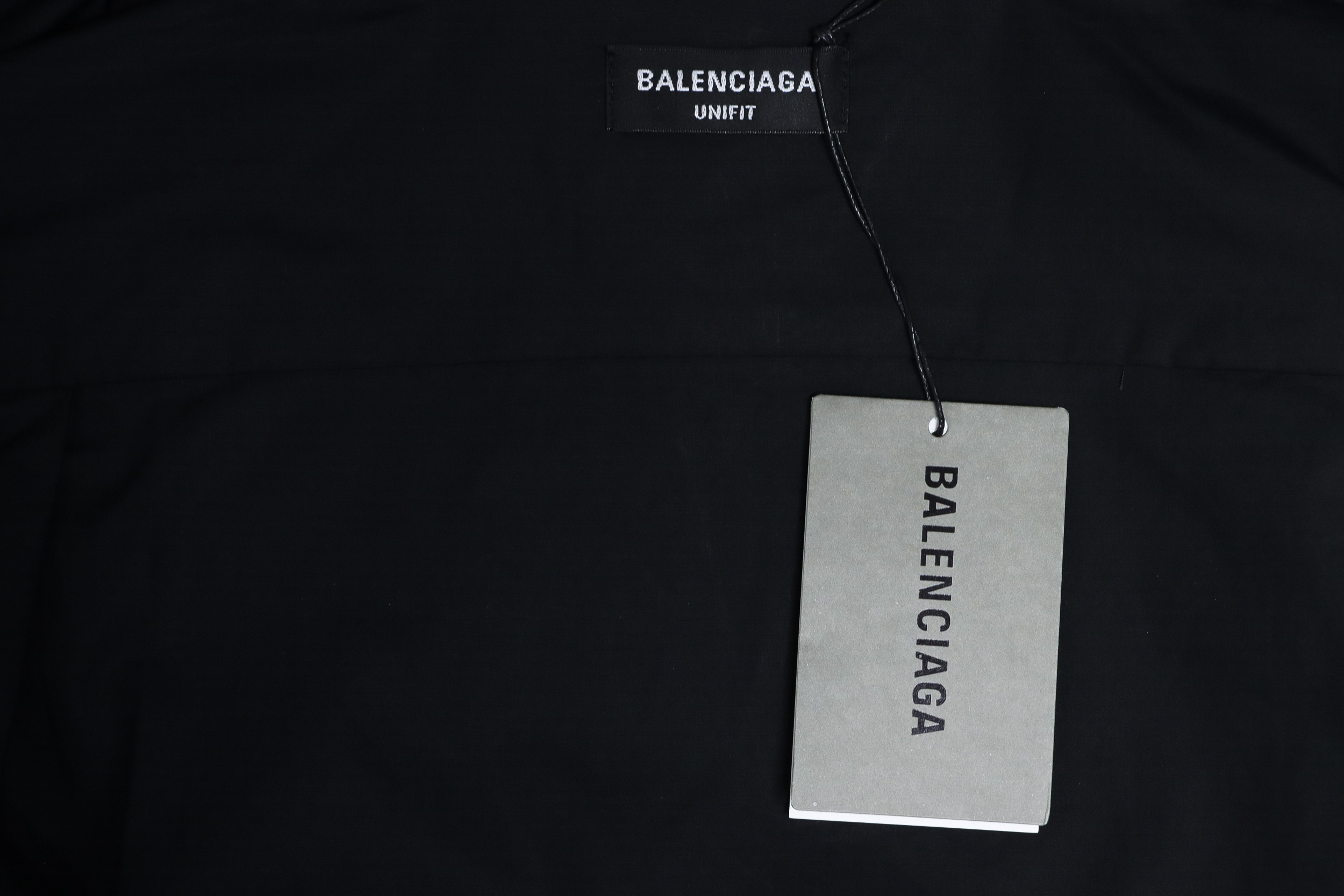 Balenciaga 24FW Historical Logo Printed Long Sleeve Shirt Black