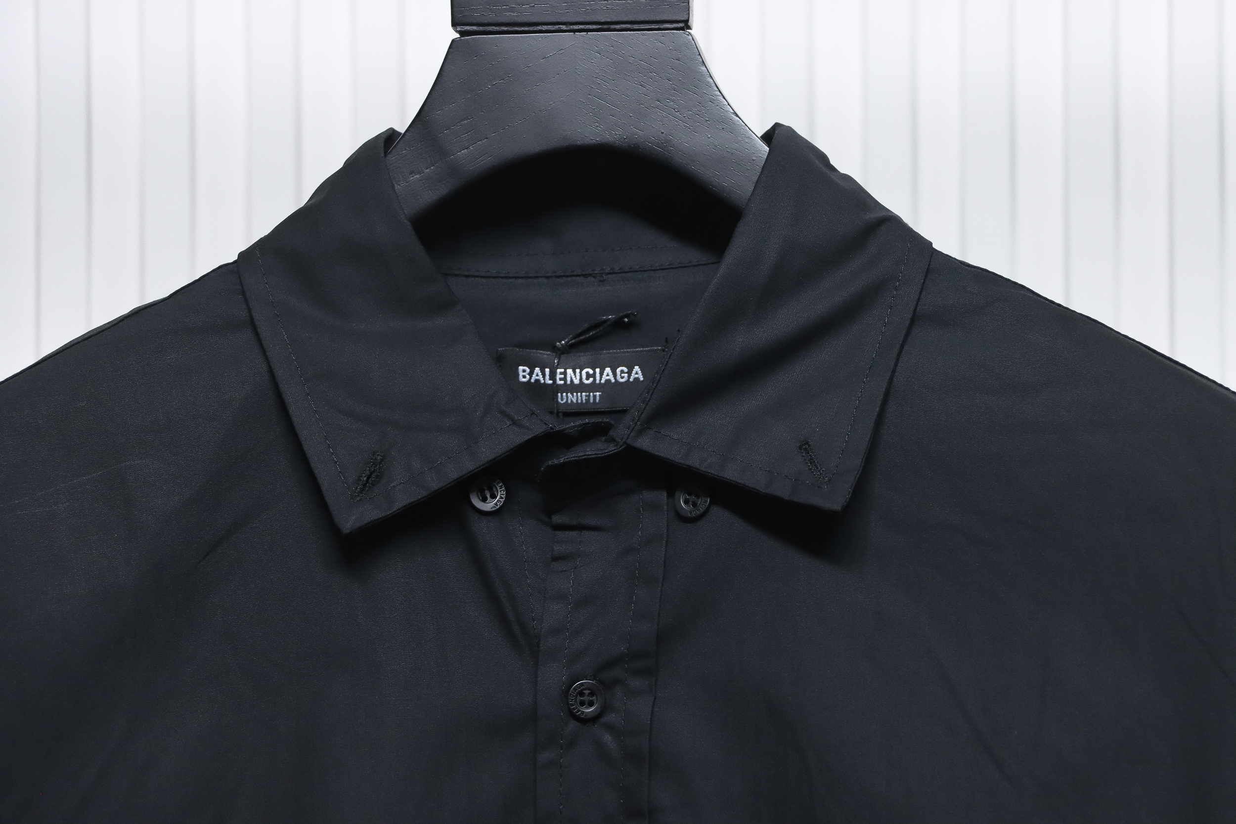 Balenciaga 24FW Historical Logo Printed Long Sleeve Shirt Black