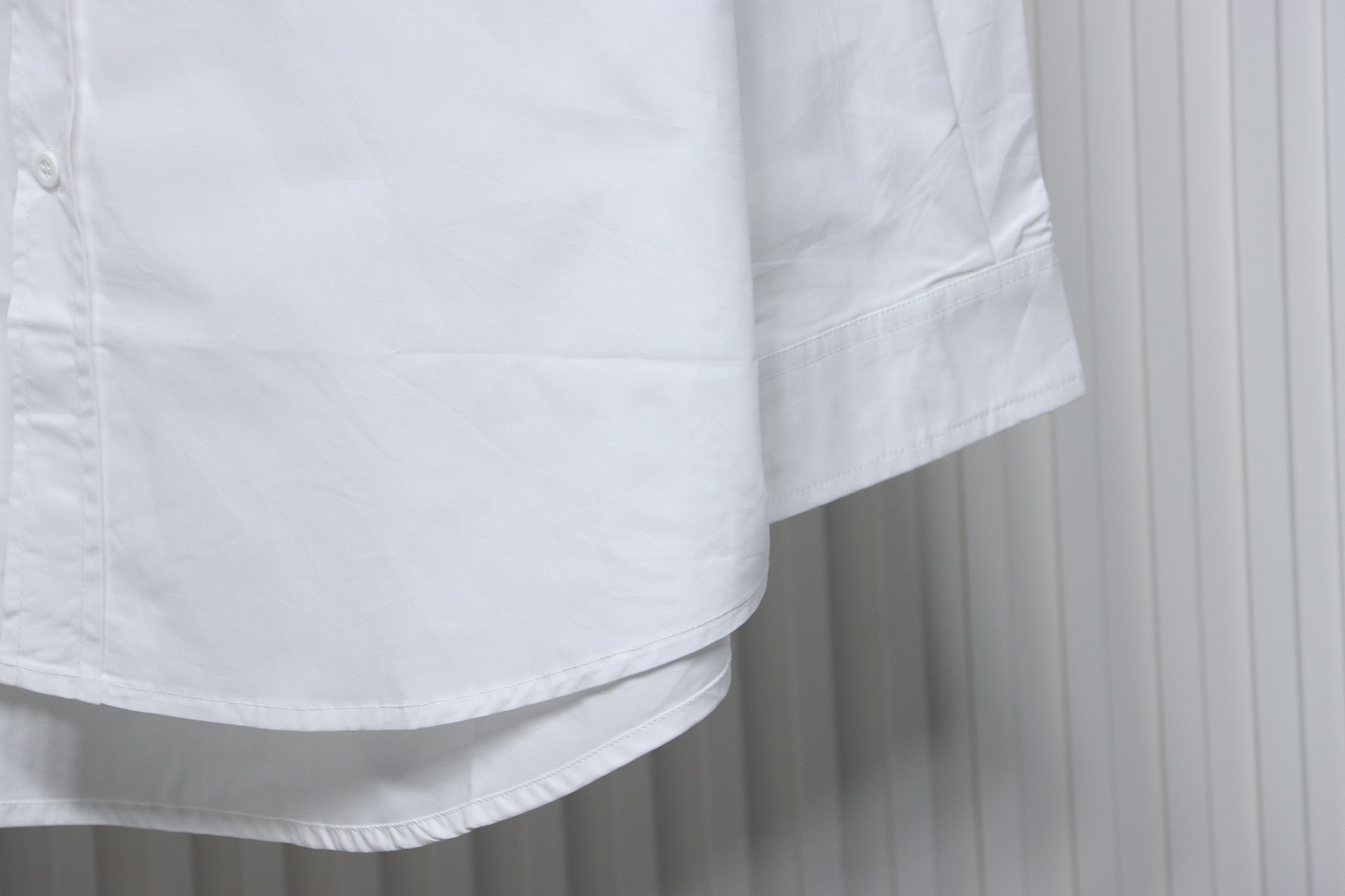 Balenciaga 24FW Historical Logo Printed Long Sleeve Shirt White