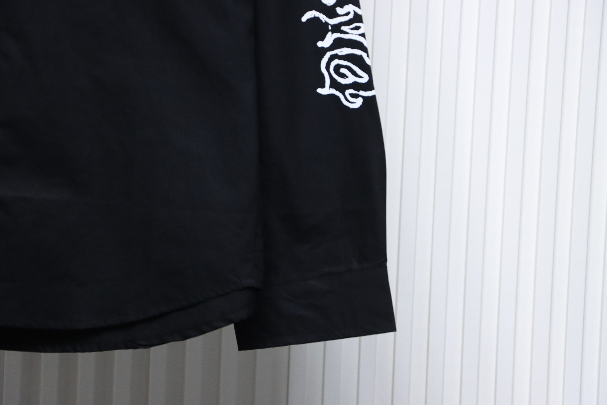 Balenciaga 24FW Hollow Flame Totem Print Long Sleeve Shirt