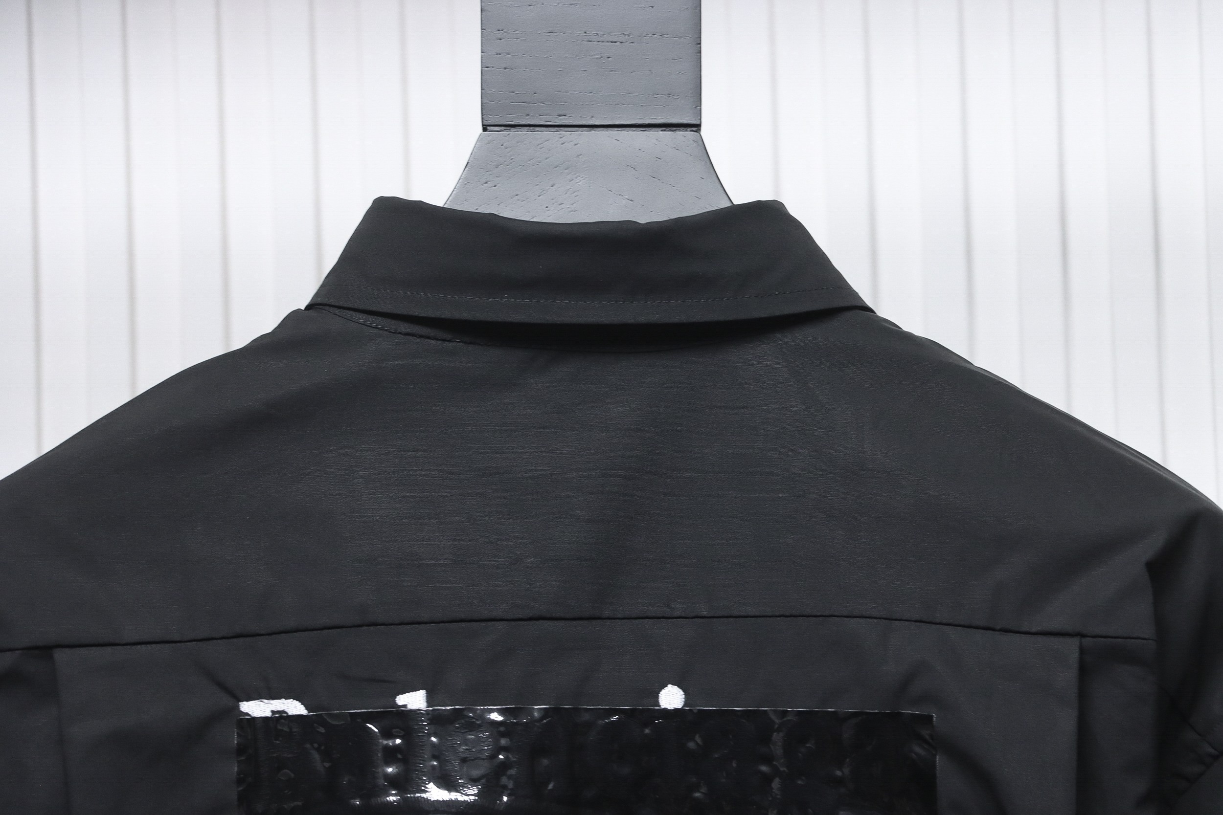 Balenciaga 24FW Lamination-Embroidered Coke Long-Sleeved Shirt