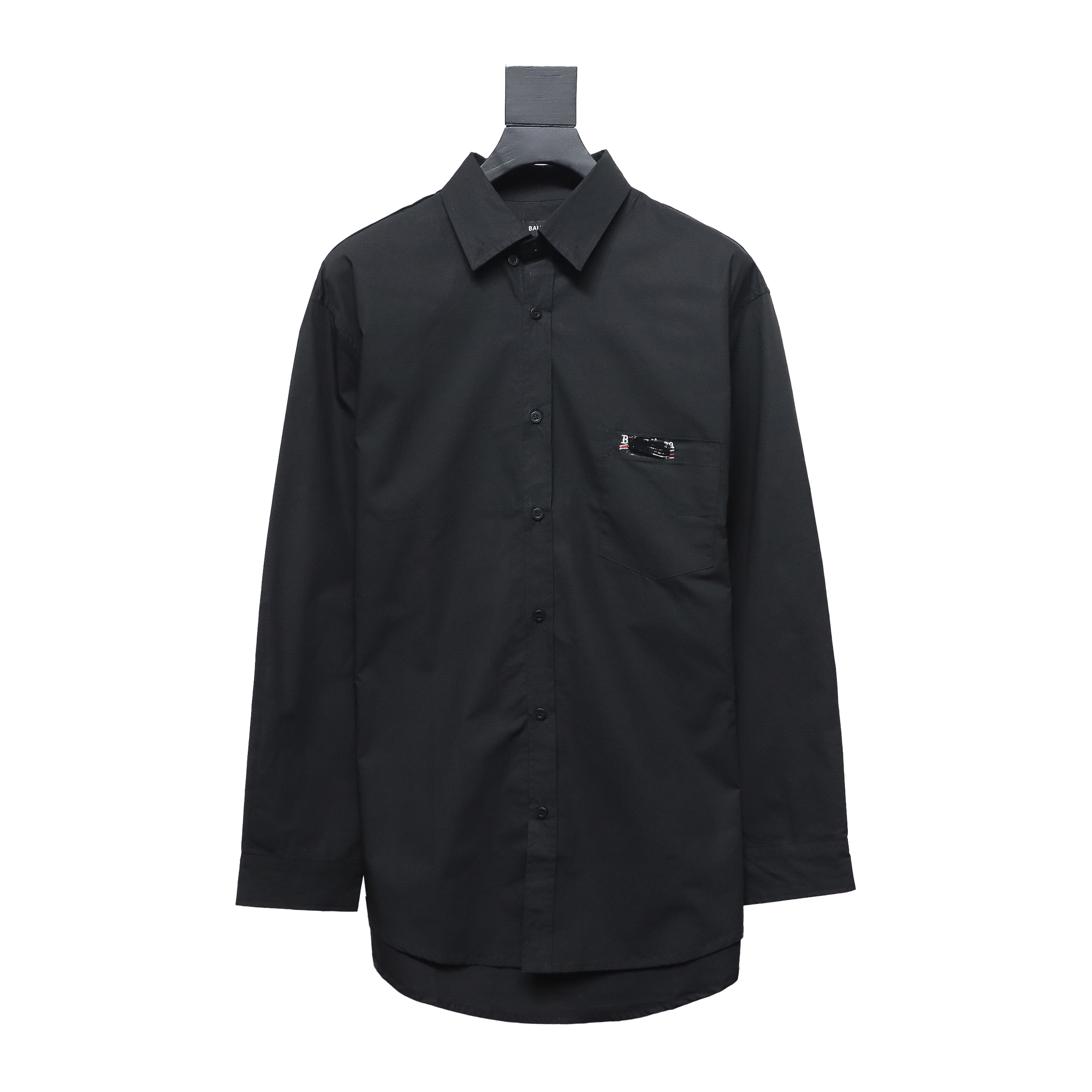 Balenciaga 24FW Lamination-Embroidered Coke Long-Sleeved Shirt