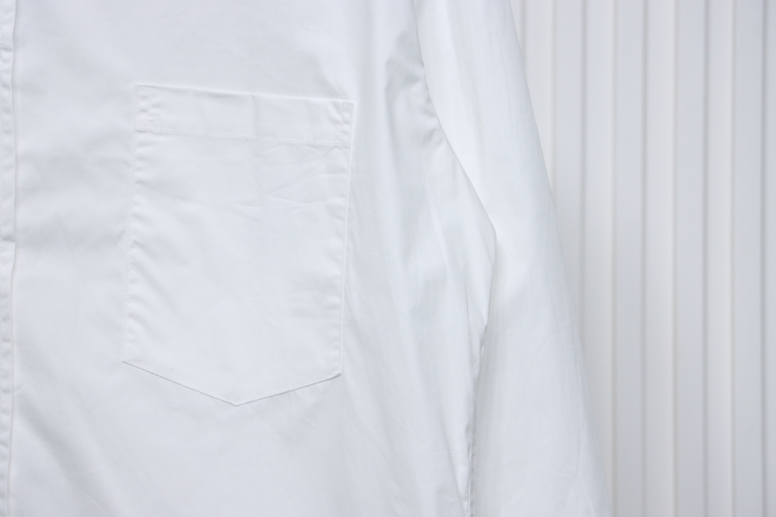 Balenciaga 24FW Neckline Lettering Embroidery Long Sleeve Shirt White