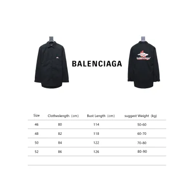 Balenciaga 24FW Red Phantom Print Long Sleeve Shirt Black 02