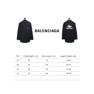 Balenciaga 24FW Red Phantom Print Long Sleeve Shirt Black 02