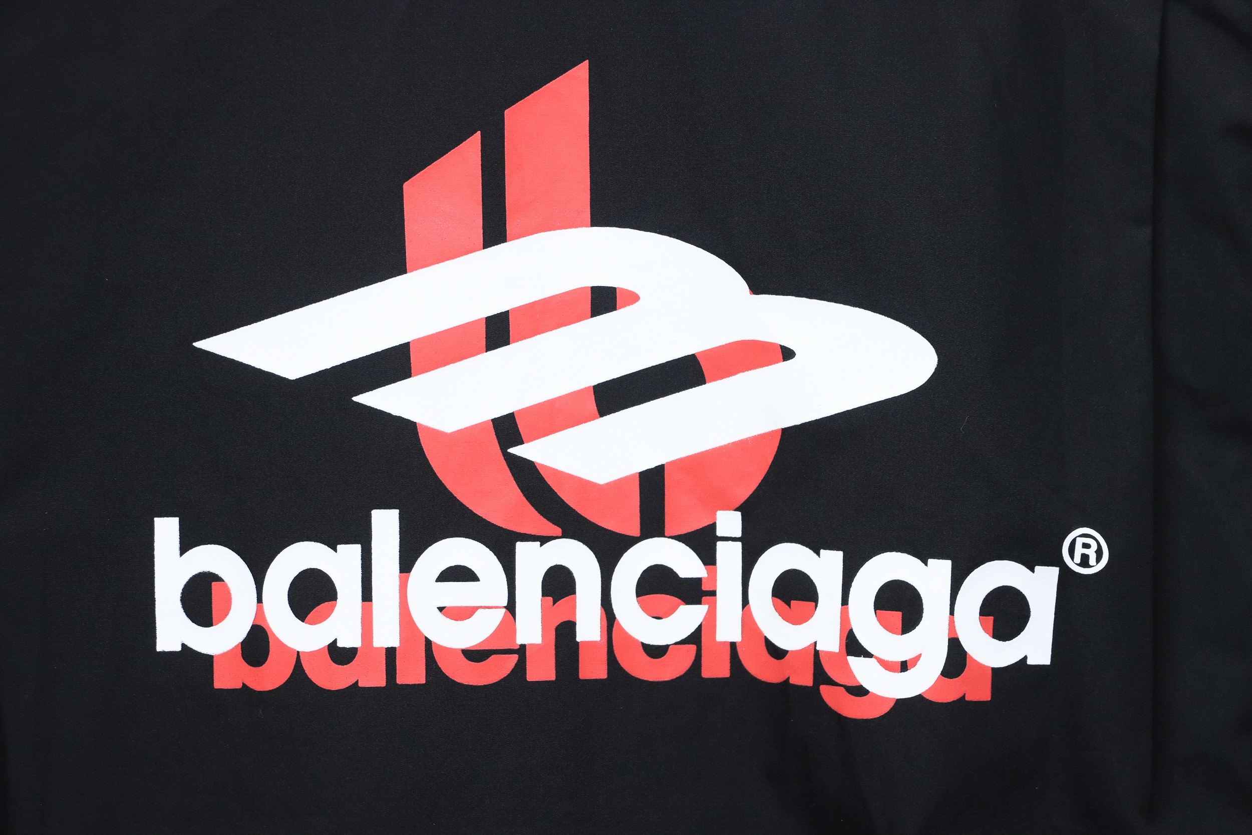 Balenciaga 24FW Red Phantom Print Long Sleeve Shirt Black