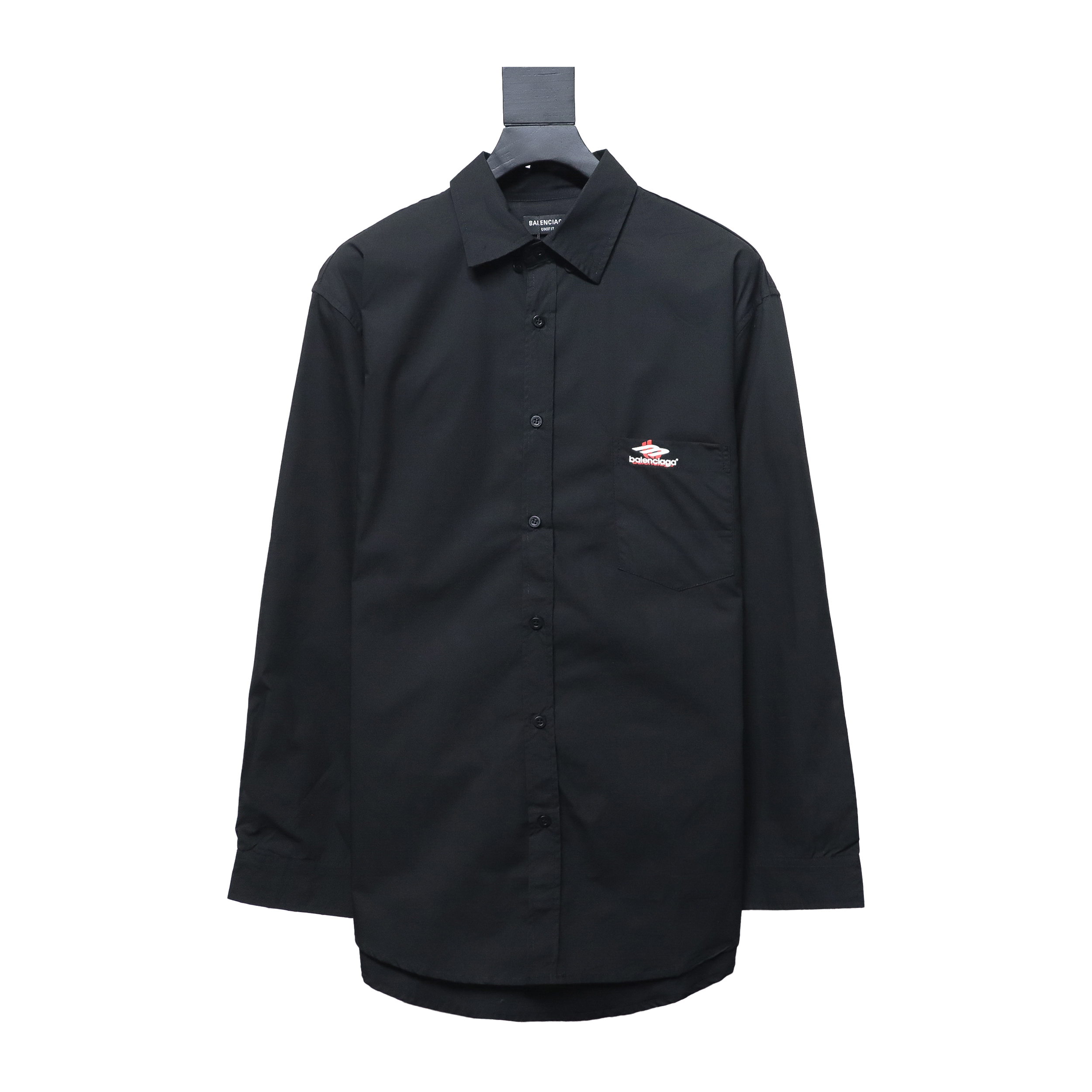 Balenciaga 24FW Red Phantom Print Long Sleeve Shirt Black