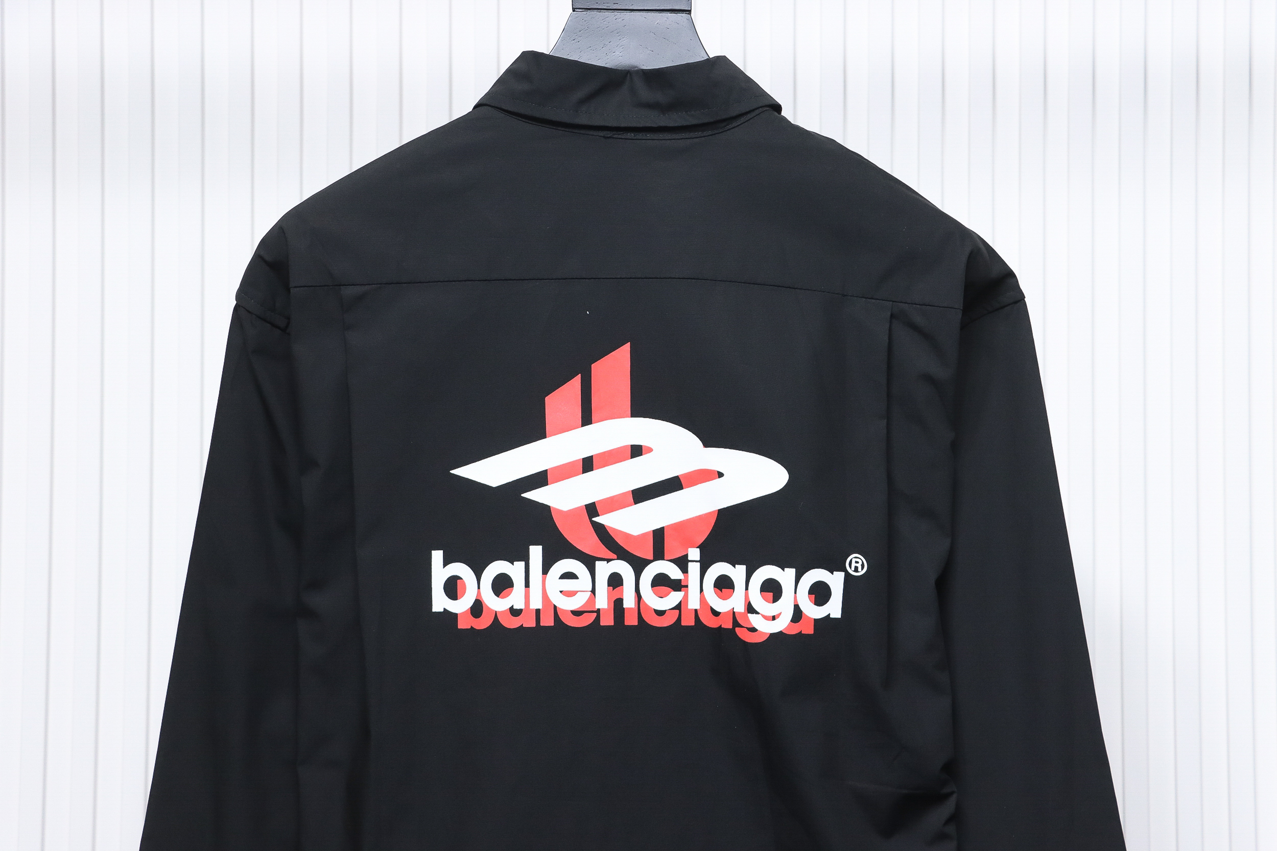 Balenciaga 24FW Red Phantom Print Long Sleeve Shirt Black