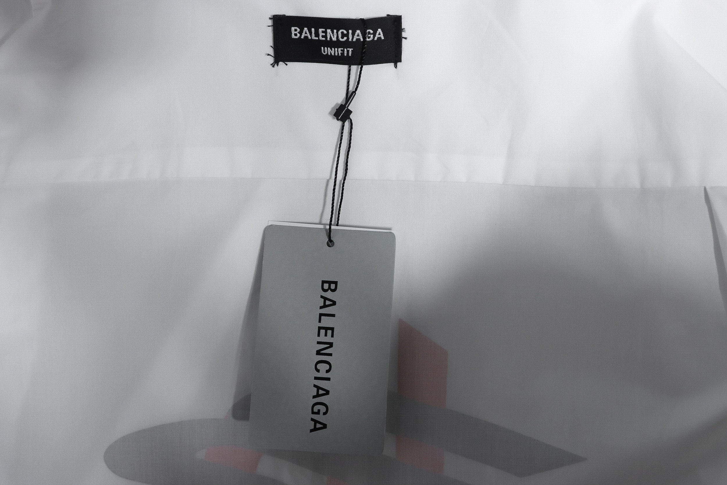 Balenciaga 24FW Red Phantom Print Long Sleeve Shirt White