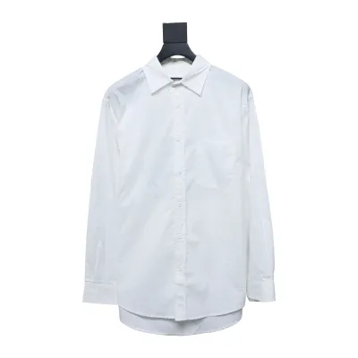 Balenciaga 24FW Seven Languages Print Long Sleeve Shirt 01