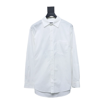 Balenciaga 24FW Seven Languages Print Long Sleeve Shirt 01