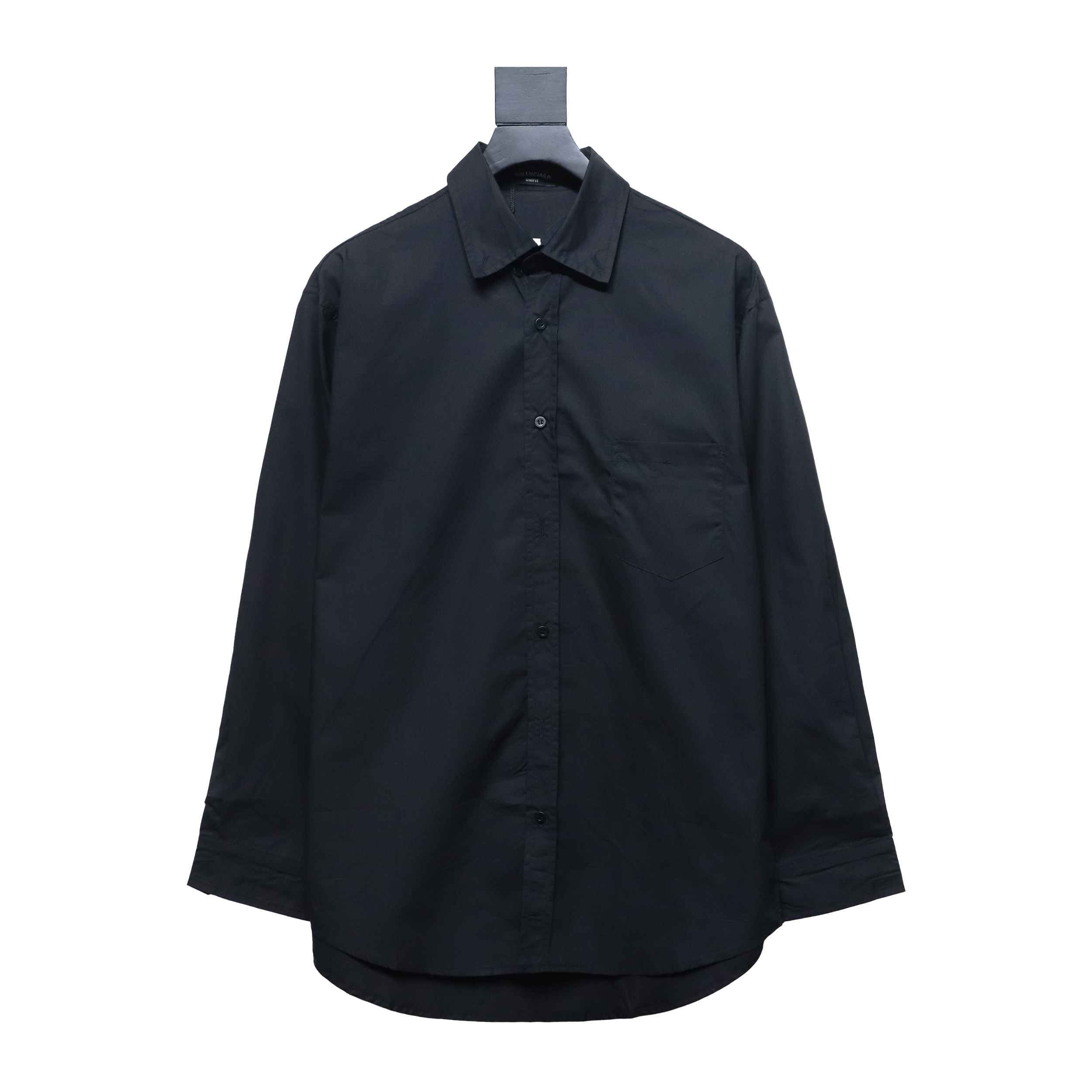 Balenciaga 24FW Yellow Tape Print Long Sleeve Shirt