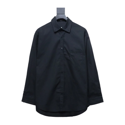 Balenciaga 24FW Yellow Tape Print Long Sleeve Shirt 01