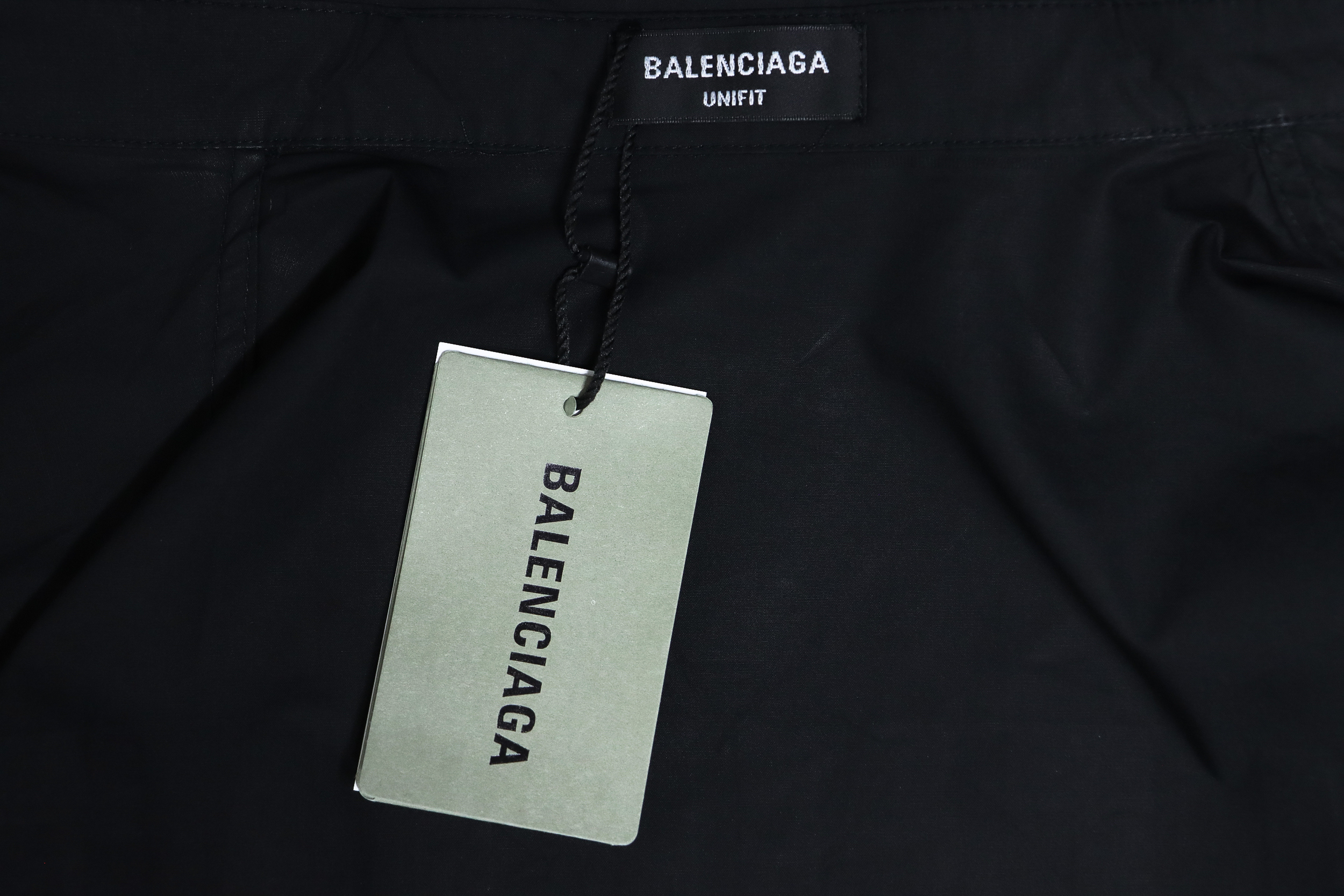 Balenciaga 24FW Yellow Tape Print Long Sleeve Shirt