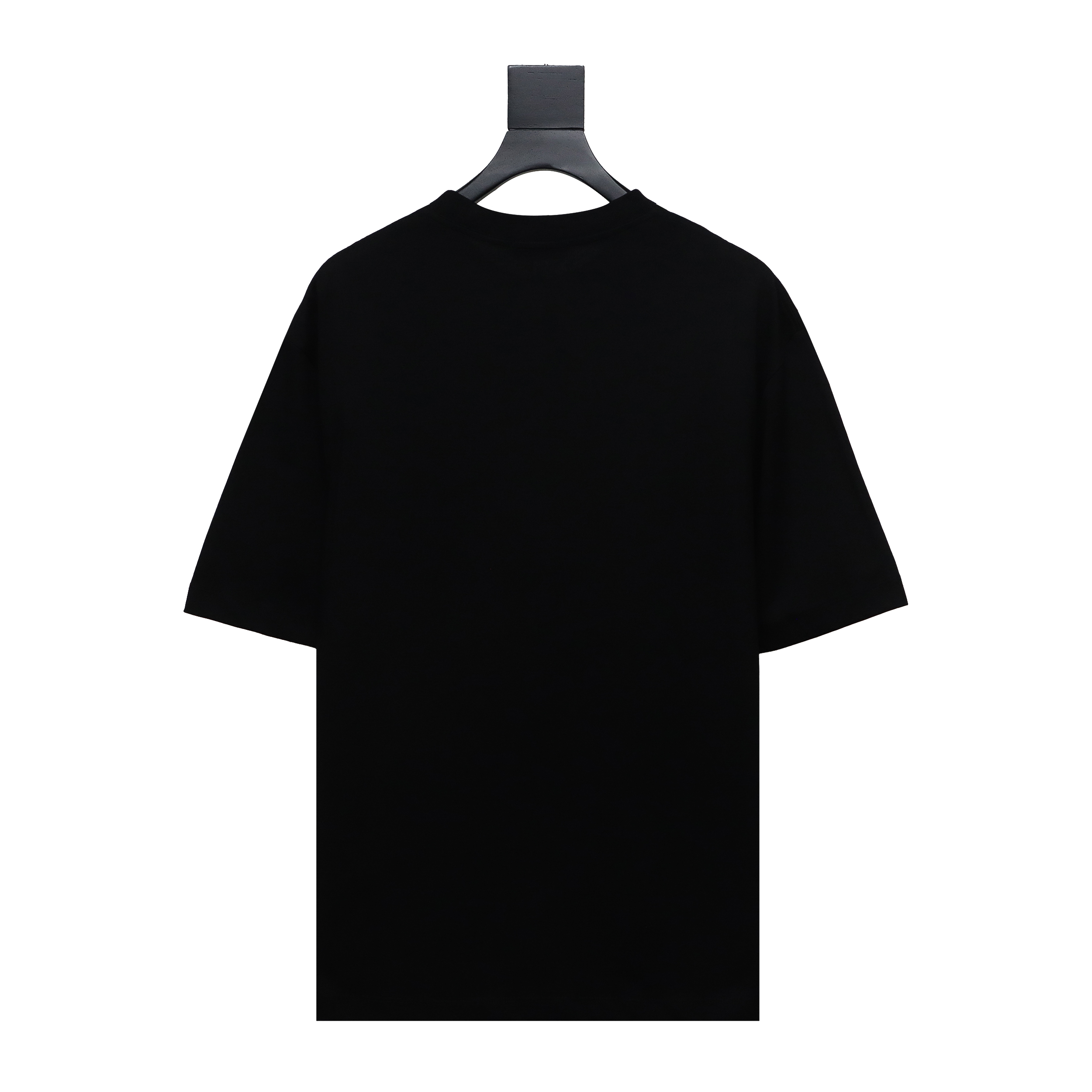 Balenciaga 24ss 3D Glue Graffiti Double B Letter Printed Short Sleeves Black